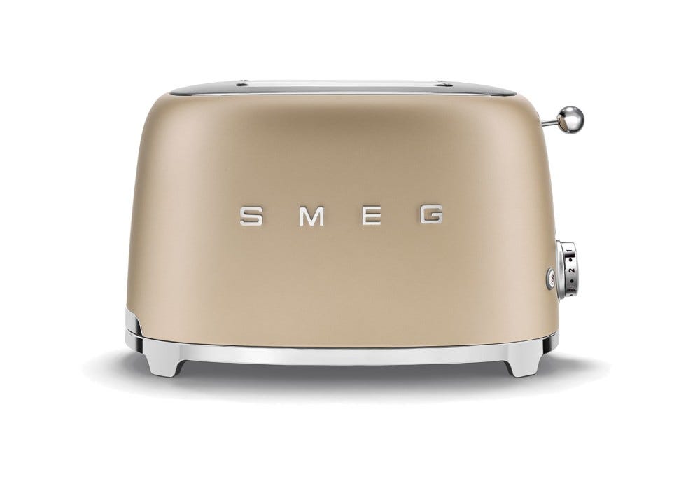 Smeg Selection TSF01CHMEU 50's Style Tostapane 2 fette - oro opaco
