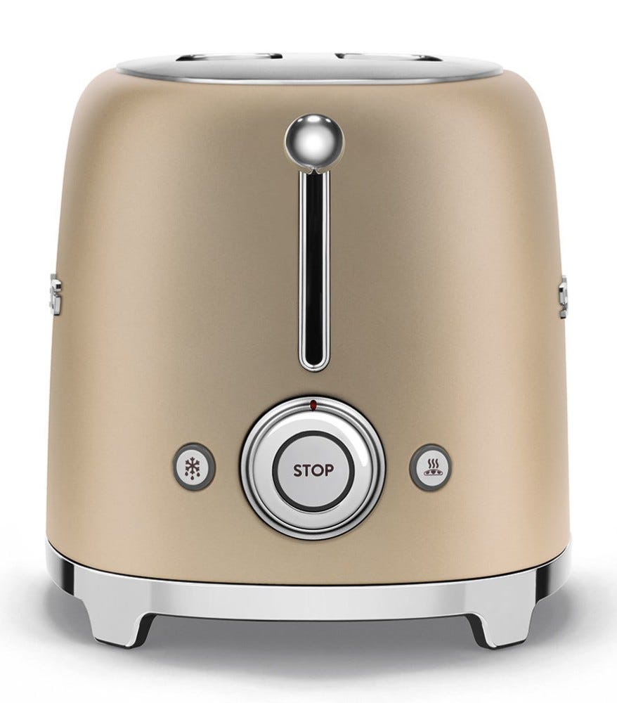 Smeg Selection TSF01CHMEU 50's Style Tostapane 2 fette - oro opaco
