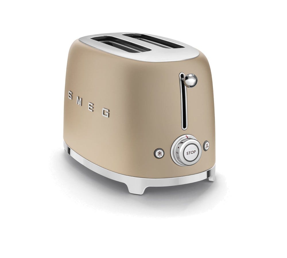 Smeg Selection TSF01CHMEU 50's Style Tostapane 2 fette - oro opaco