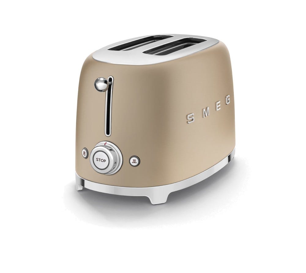 Smeg Selection TSF01CHMEU 50's Style Tostapane 2 fette - oro opaco
