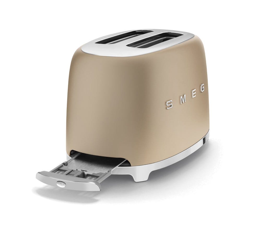 Smeg Selection TSF01CHMEU 50's Style Tostapane 2 fette - oro opaco