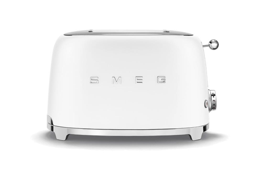 Smeg Selection TSF01WHMEU 50's Style Tostapane 2 fette - bianco opaco