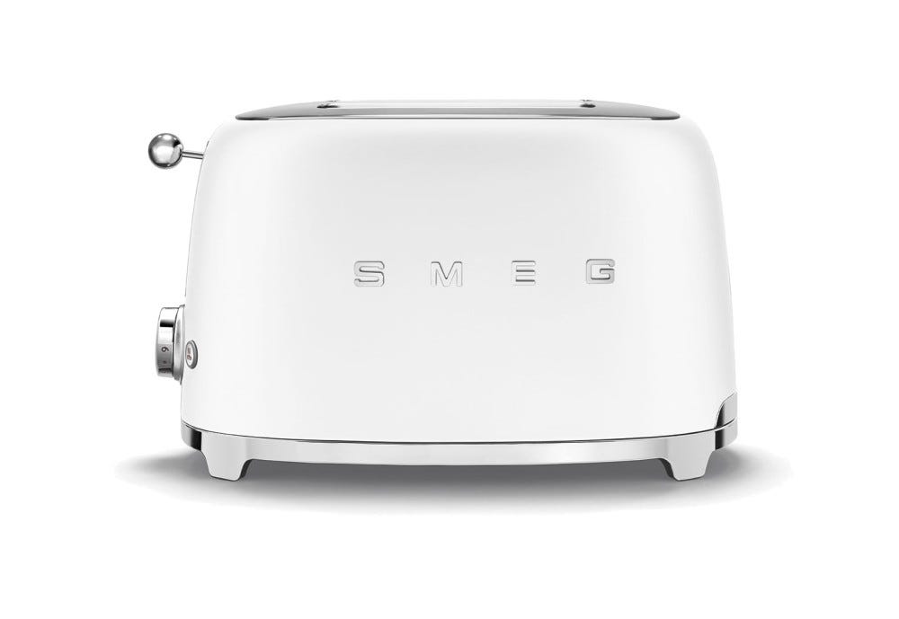 Smeg Selection TSF01WHMEU 50's Style Tostapane 2 fette - bianco opaco