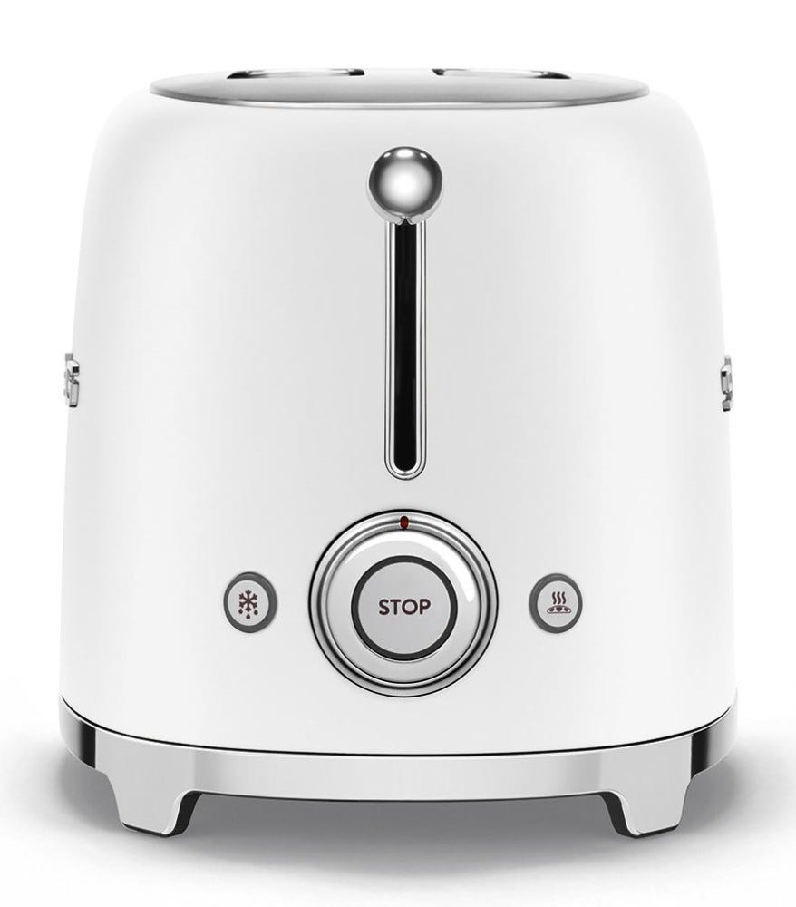 Smeg Selection TSF01WHMEU 50's Style Tostapane 2 fette - bianco opaco