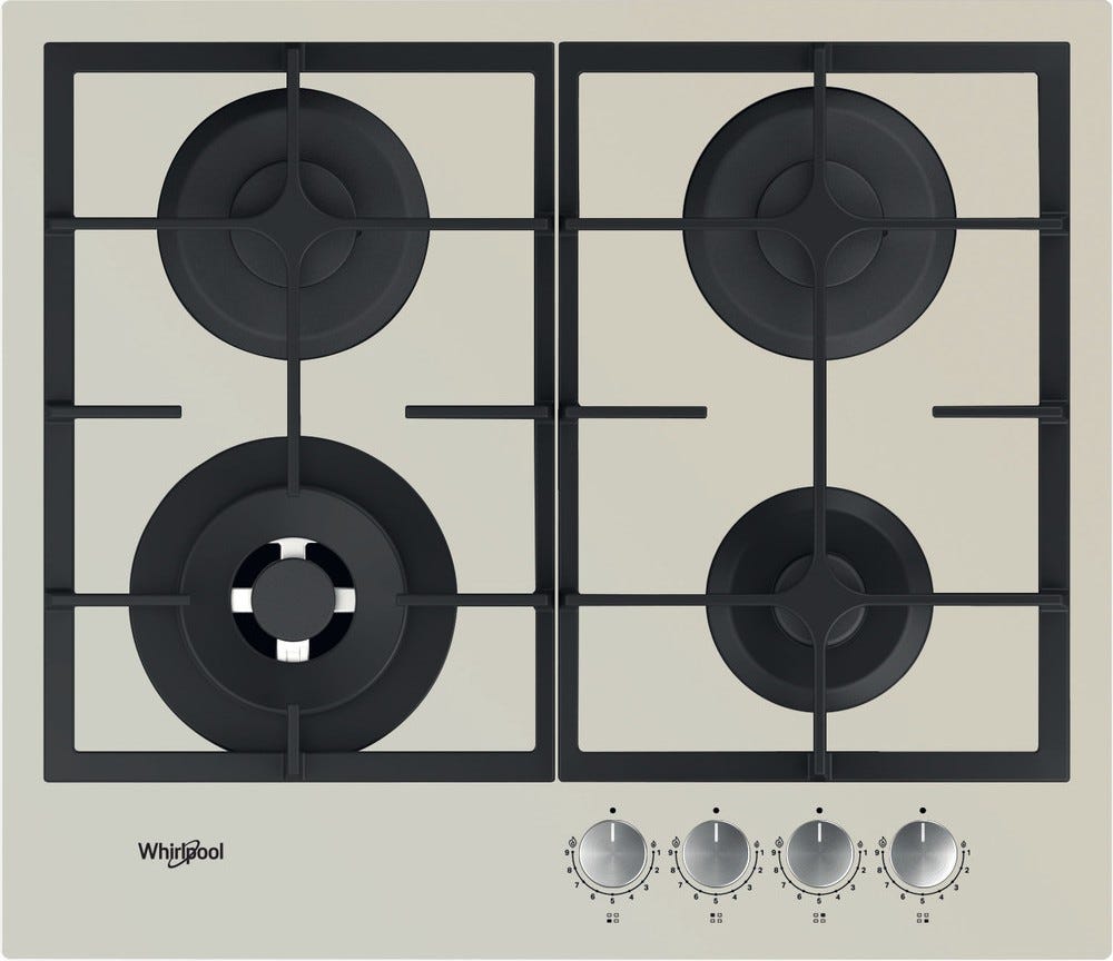 Whirlpool AKTL 629 / S Piano a cottura a gas cm. 59 - vetro grigio
