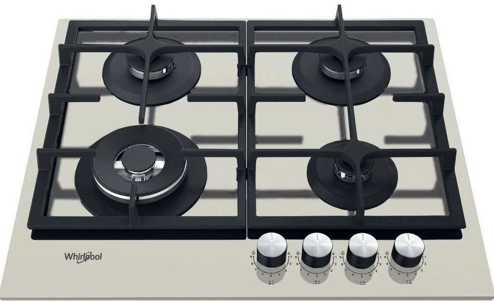 Whirlpool AKTL 629 / S Piano a cottura a gas cm. 59 - vetro grigio