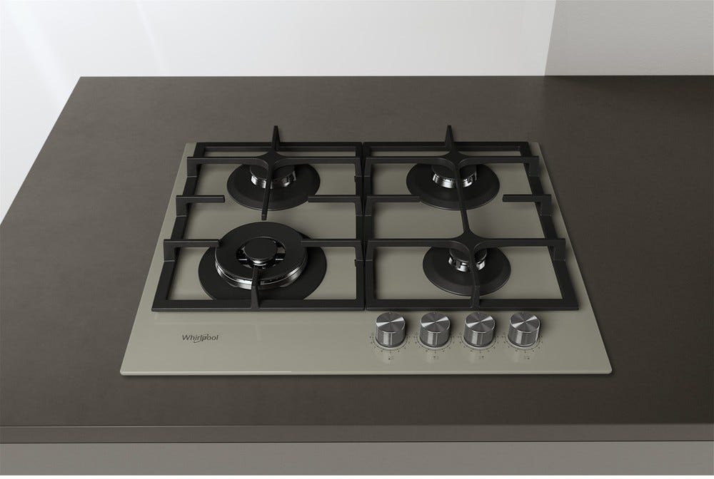 Whirlpool AKTL 629 / S Piano a cottura a gas cm. 59 - vetro grigio