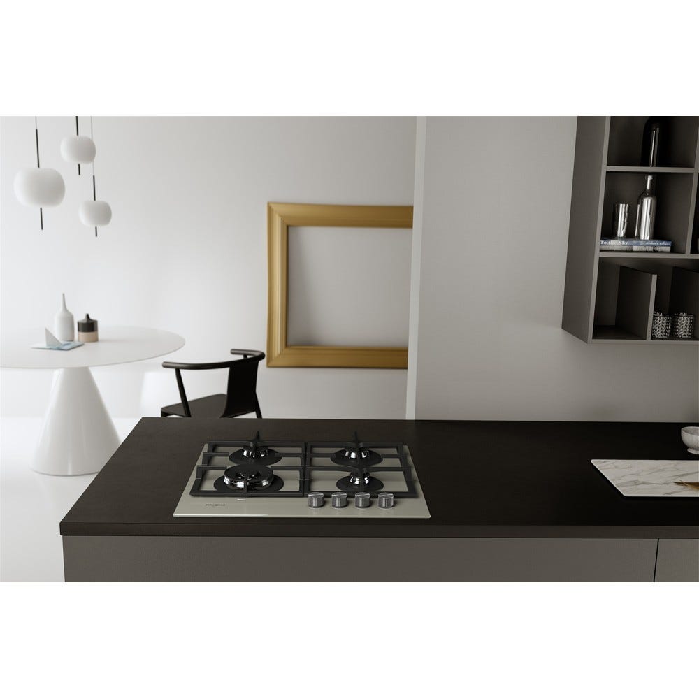 Whirlpool AKTL 629 / S Piano a cottura a gas cm. 59 - vetro grigio