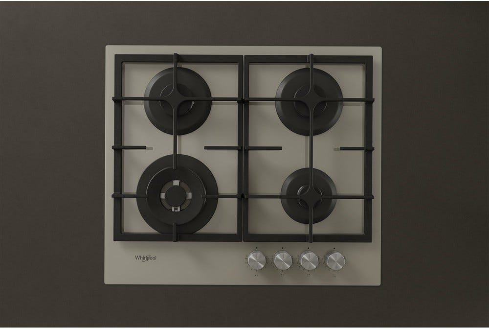 Whirlpool AKTL 629 / S Piano a cottura a gas cm. 59 - vetro grigio