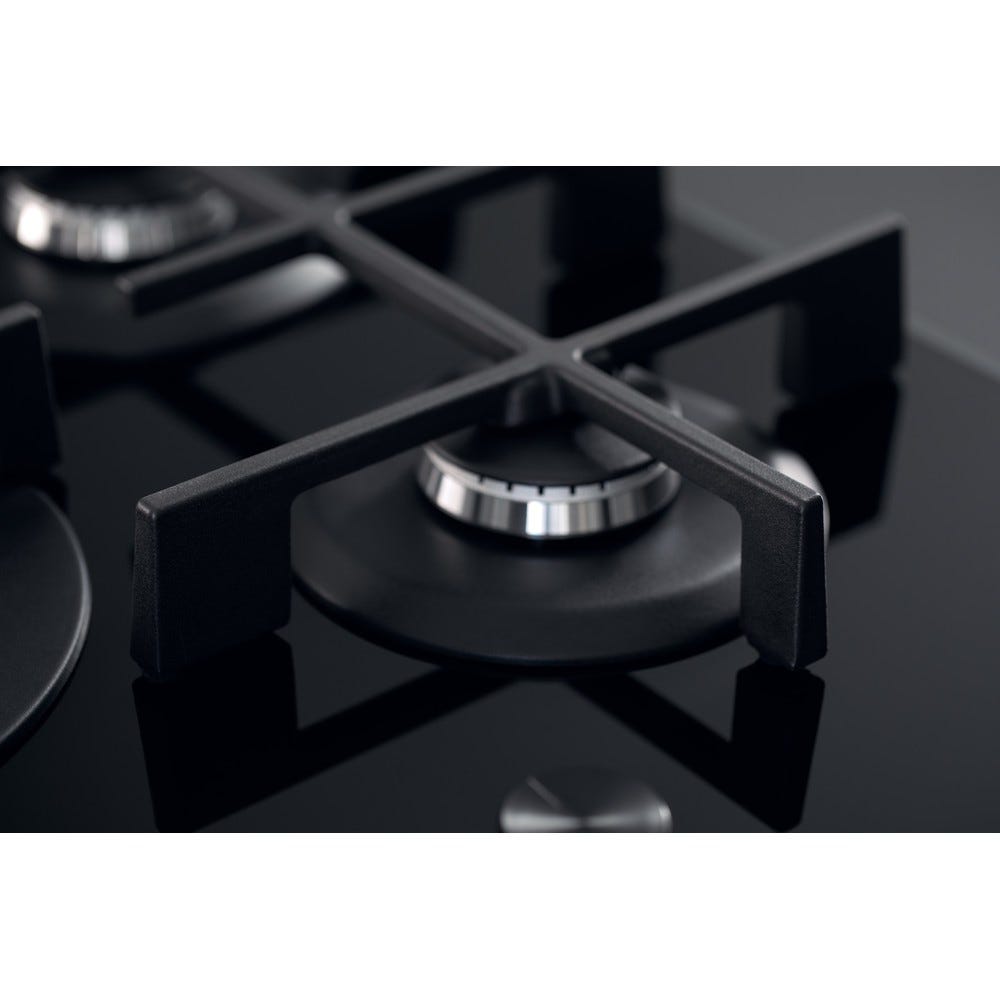 Whirlpool AKWL728/NB Piano a cottura a gas cm. 73 - vetro nero