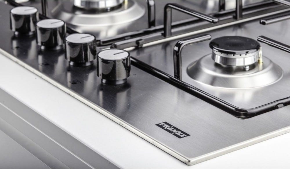 Franke FHNL 604 4G XS E New Linear Piano cottura a gas cm. 60 - inox