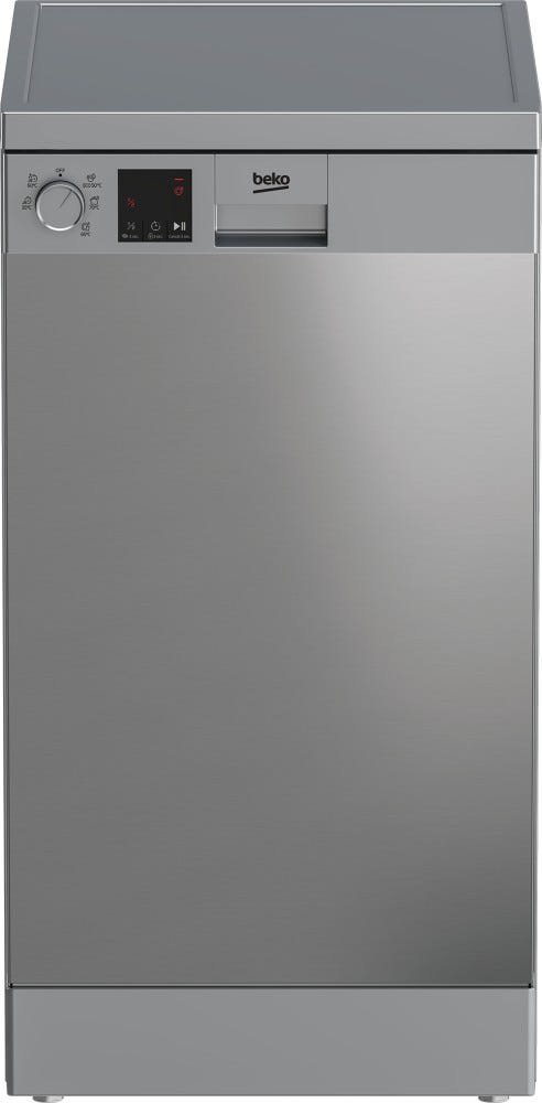 Beko DVS05024X Lavastoviglie a libera installazione slim cm. 45 - 10 coperti - inox antimpronta
