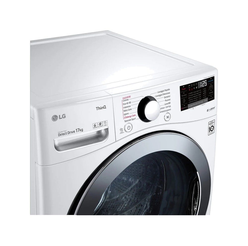 LG F1P1CY2W Lavatrice cm. 70 - capacità 17 kg - bianco