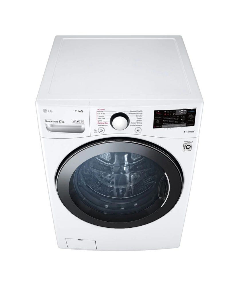 LG F1P1CY2W Lavatrice cm. 70 - capacità 17 kg - bianco