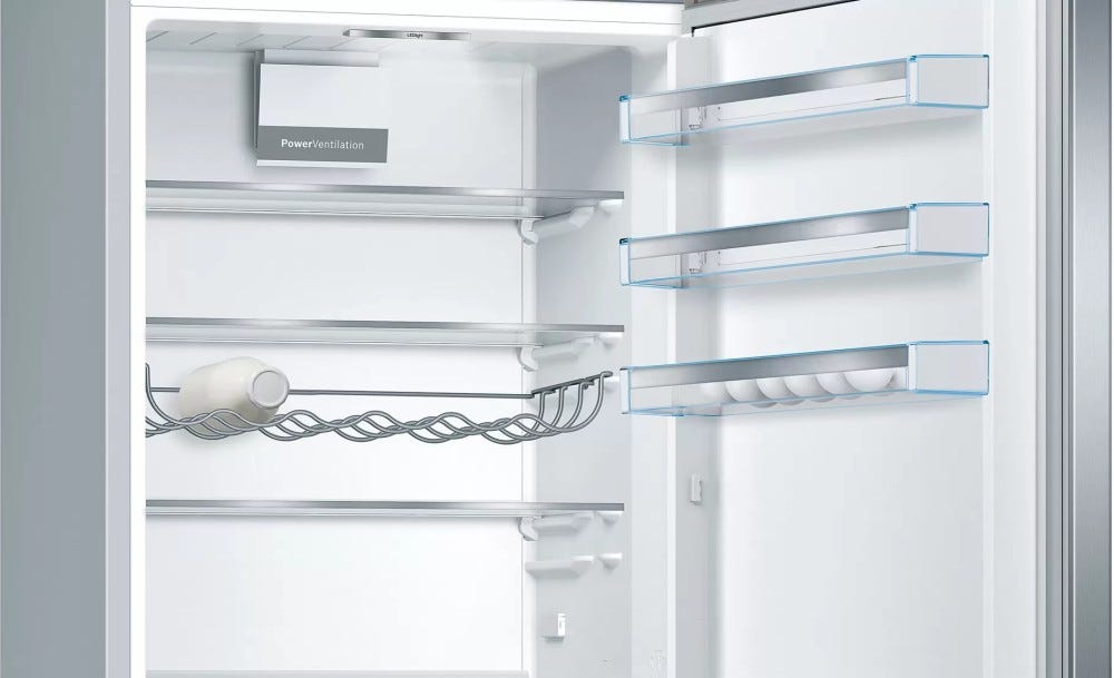 Bosch KGE49AICA 6 Frigorifero con congelatore a libera installazione - cm. 70 h 201 - lt. 419 - inox antimpronta