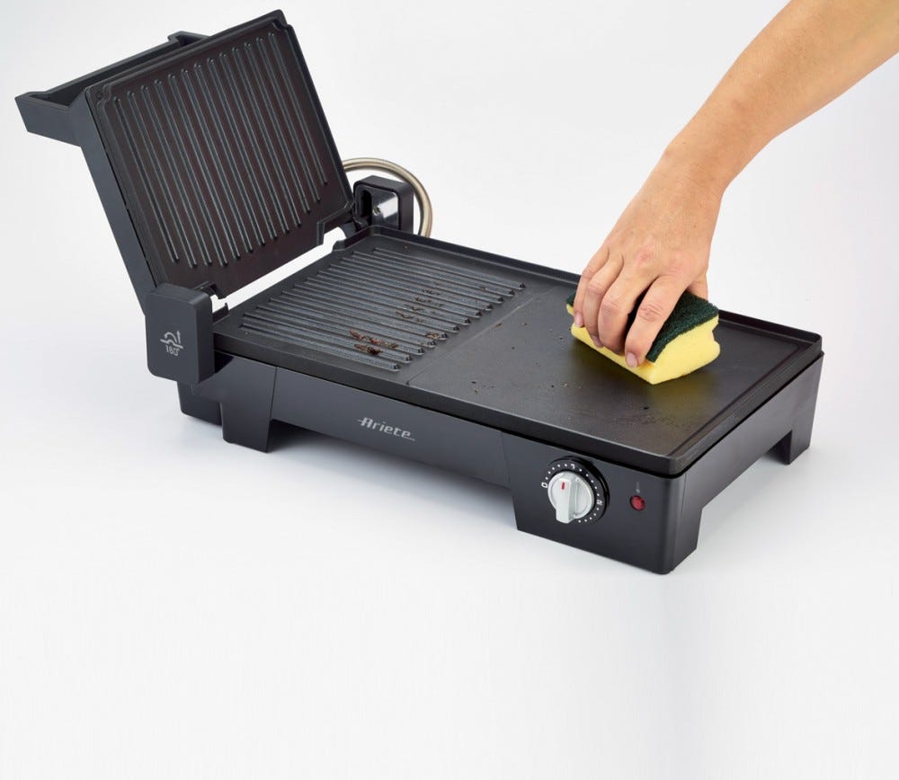 Ariete 1916 Multi grill 3 in 1 Griglia elettrica multifunzione - nera