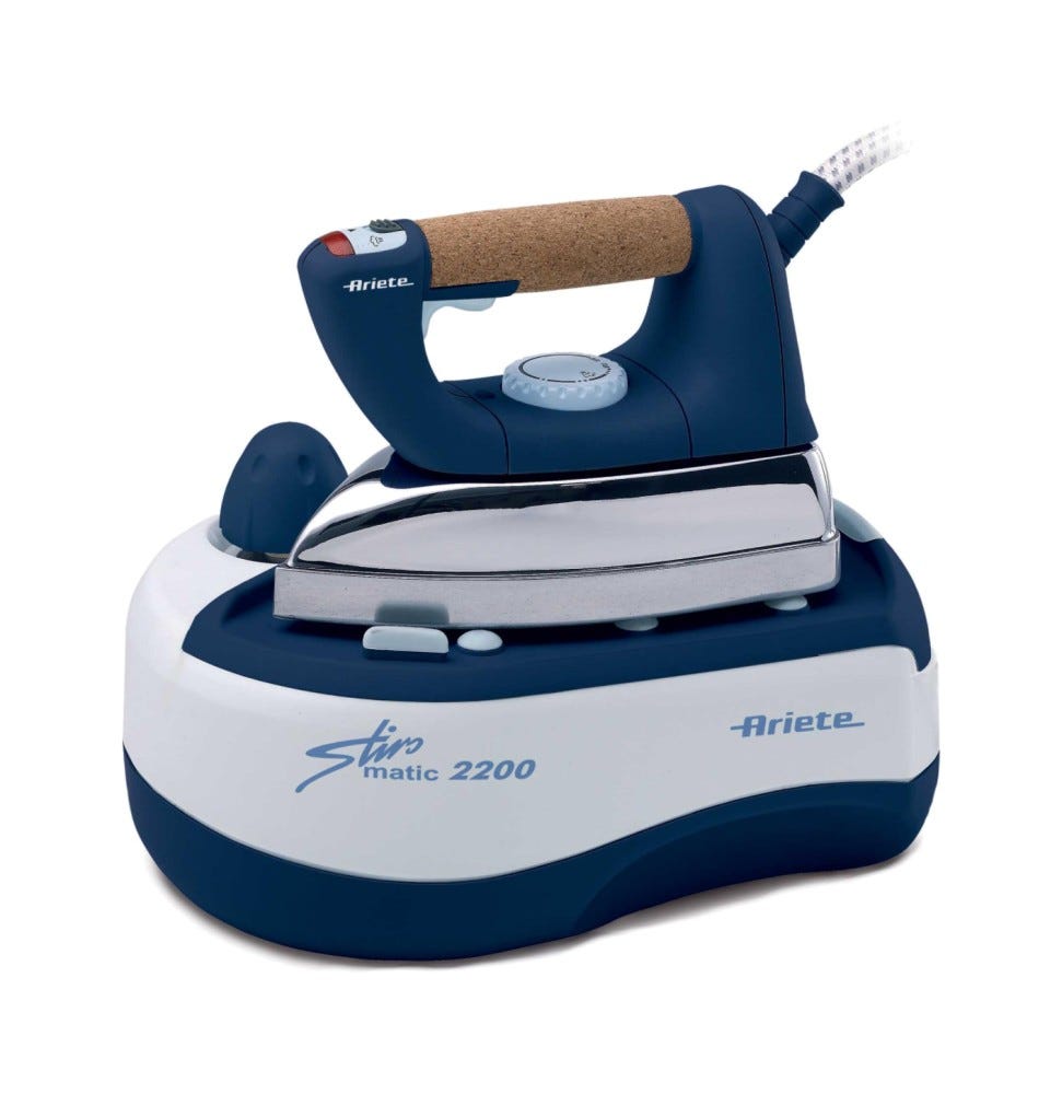 Ariete 6257 Stiromatic 2200 Ferro da stiro con caldaia - blu jeans/bianco
