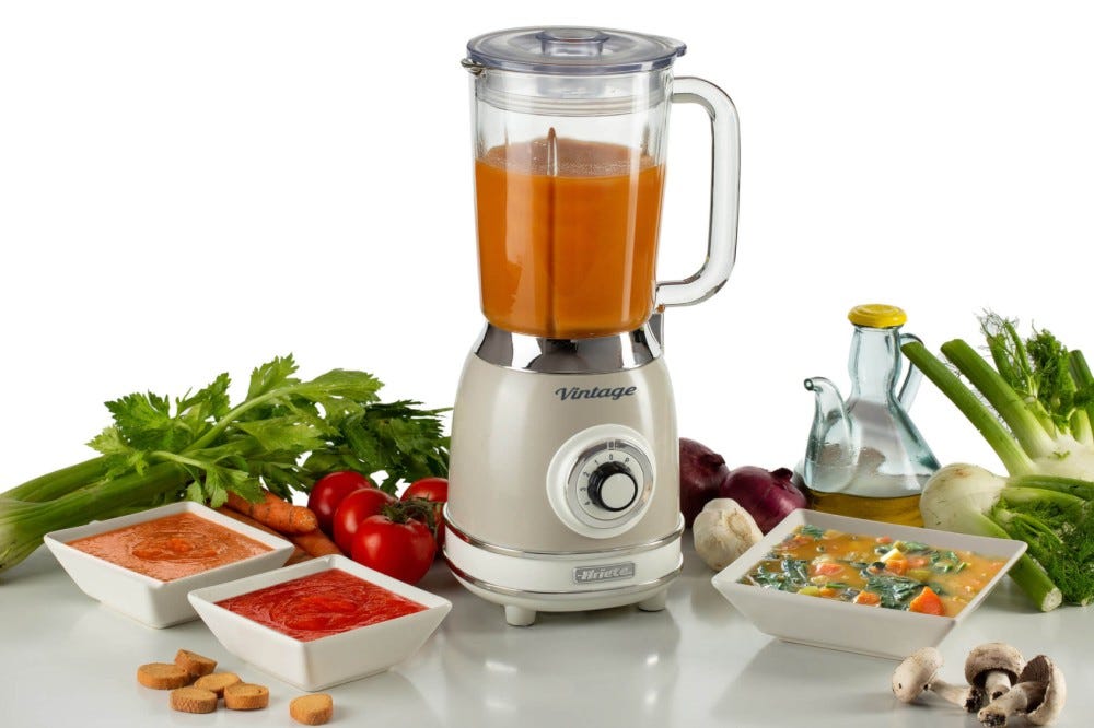 Ariete 0583 Vintage Frullatore con tazza in vetro - beige