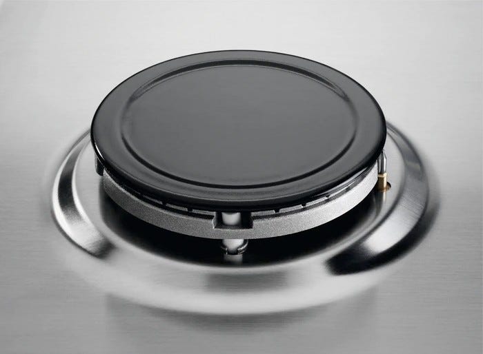 Electrolux KGS6404SX 300 Piano cottura a gas 60 cm, 4 fuochi, accensione integrata, inox