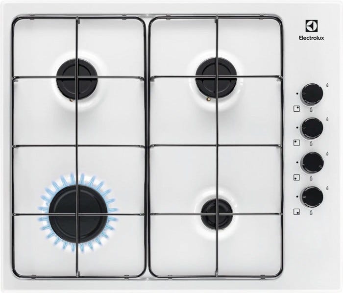 Electrolux KGS6404W Piano cottura a gas cm. 60 - bianco