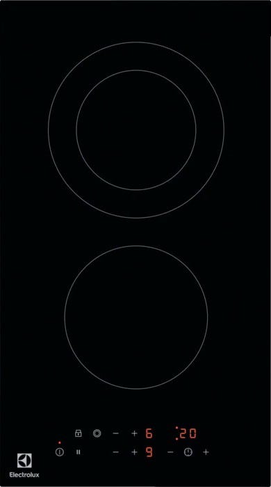 Electrolux LHR3233CK Piano cottura domino elettrico cm. 30 - vetroceramica nero
