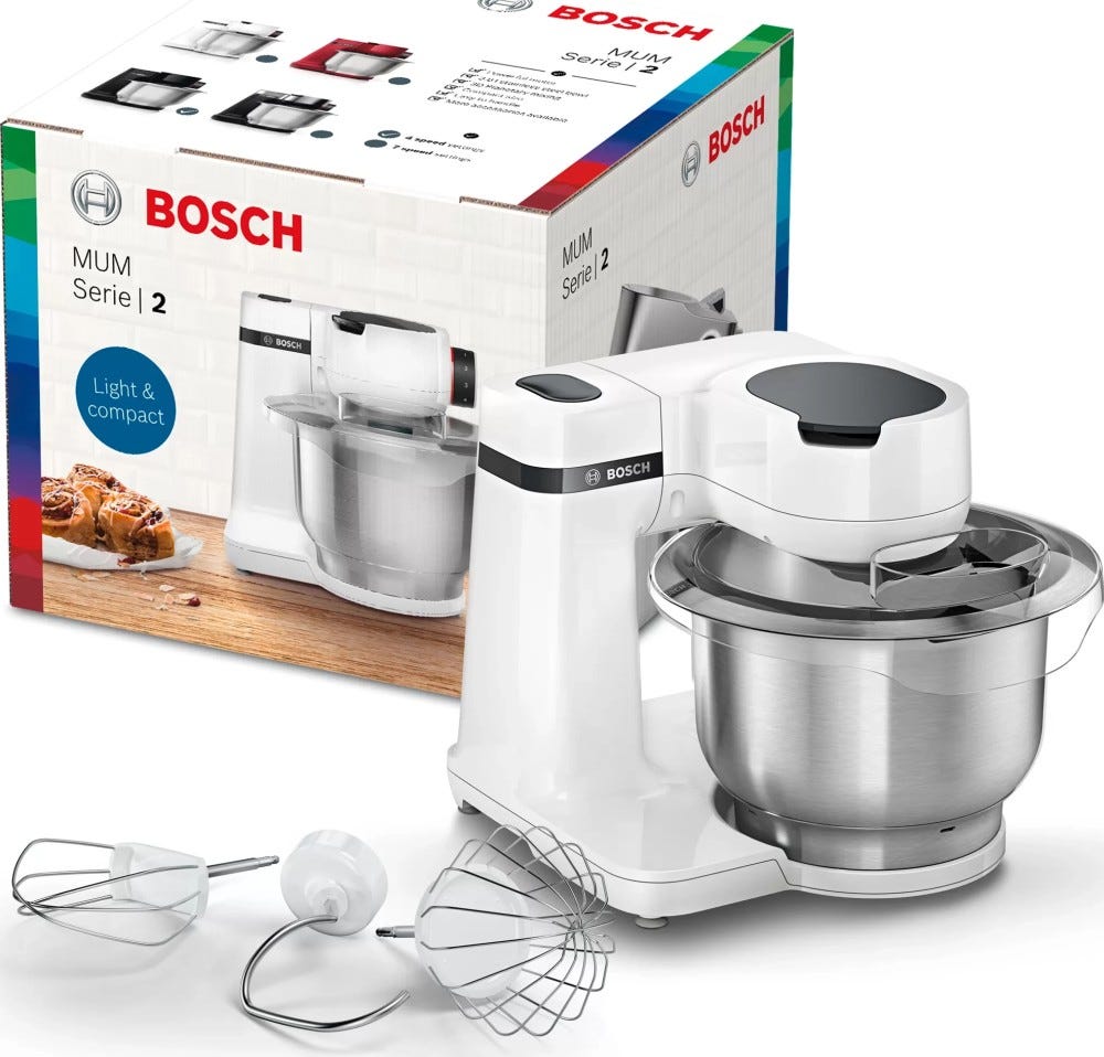 Bosch MUMS2EW00 MUM 2 Robot da cucina multifunzione - 3,8 lt - bianco