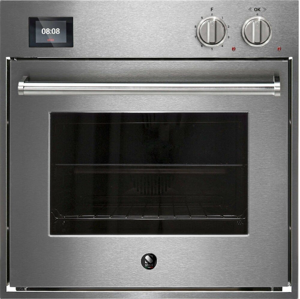 Steel Enfasi EQFE6 Design40 Forno da incasso 70 litri, 10 funzioni, programmatore TFT, acciaio inox