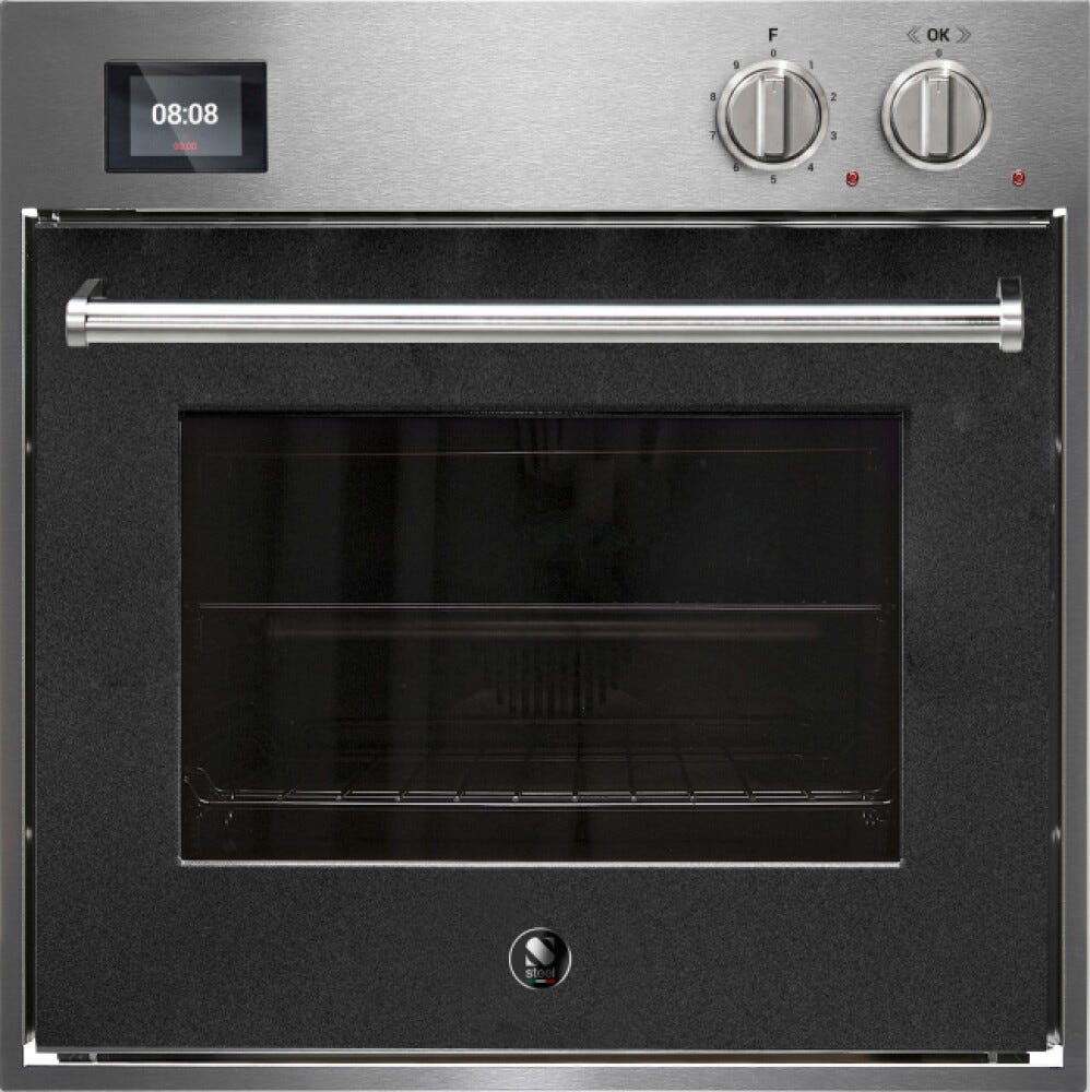 Steel Enfasi EQFE6 Design40 Forno da incasso 70 litri, 10 funzioni, programmatore TFT, acciaio inox