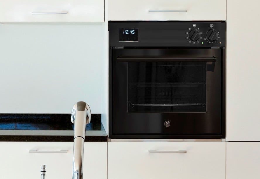 Steel Enfasi EQFE6 NF Design40 all black Forno da incasso 60 cm, 9 funzioni, programmatore TFT, classe energetica A, nero