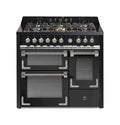 Steel Oxford 100/3 XQ10FFF Oxford 100/3 Cucina da accosto 100 cm, triplo forno elettrico (70 + 39 + 34 lt), piano cottura full-gas o induzione, acciaio inox