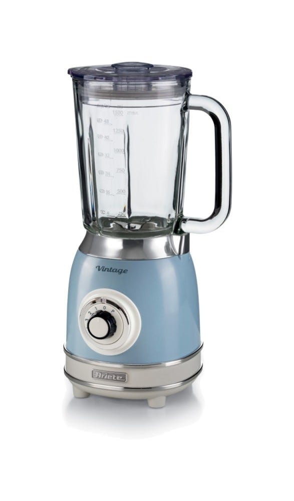 Ariete 0583/05 Vintage Frullatore con tazza in vetro - blu