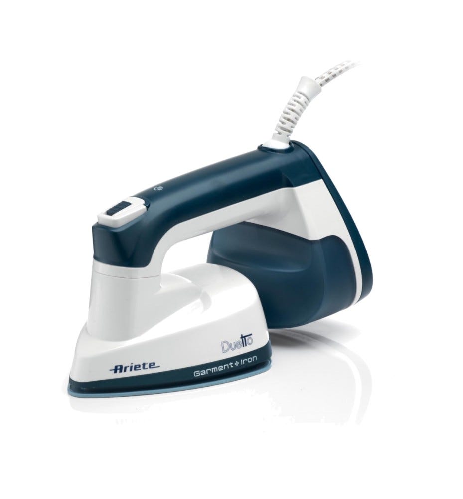 Ariete 6246/00 Duetto Garment Iron Ferro da stiro a vapore verticale - blu/bianco