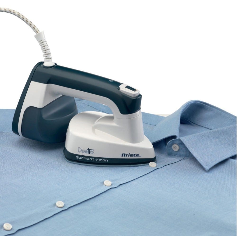 Ariete 6246/00 Duetto Garment Iron Ferro da stiro a vapore verticale - blu/bianco