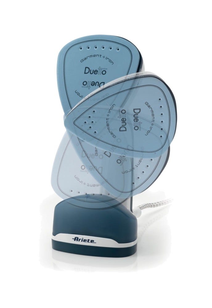 Ariete 6246/00 Duetto Garment Iron Ferro da stiro a vapore verticale - blu/bianco