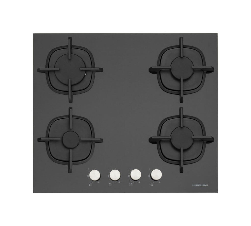 Silverline CS5404B01 Piano in vetro cm. 60 - nero