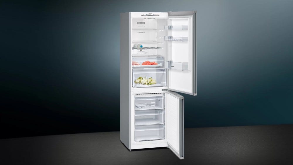 Siemens KG36NVIEC iq300 Frigorifero con congelatore cm. 60 h. 186 - lt. 326 - inox antimpronta