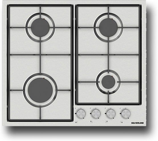 Silverline AS5238X01 Piano cottura cm. 60 - inox