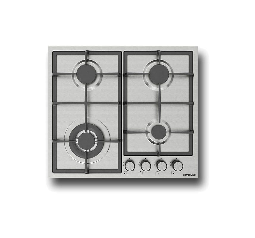 Silverline AS5443X01 Piano cottura cm. 60 - inox