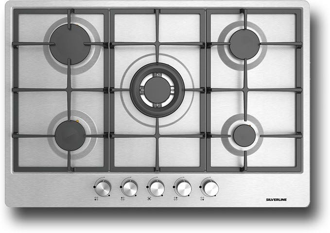 Silverline AS5444X01 Piano cottura cm. 75 - inox