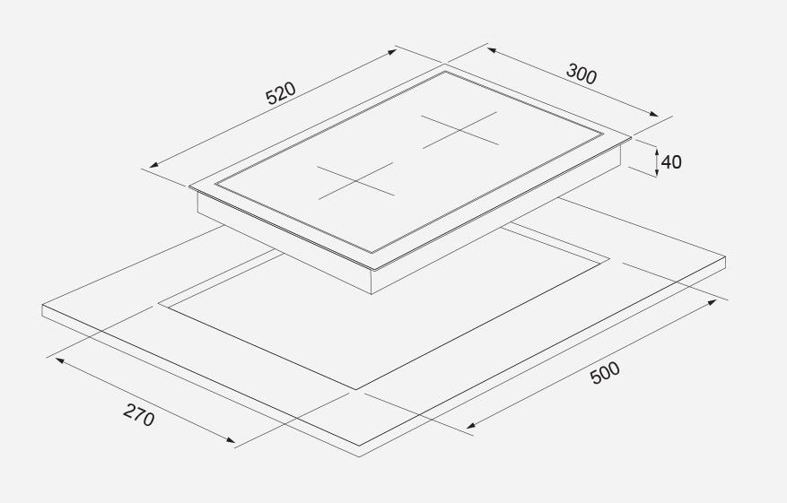 Silverline IH5447B01 Piano cottura ad induzione - nero