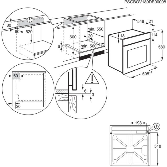 Electrolux KOCGS30TX Forno combinato a vapore cm. 60 - inox antimpronta