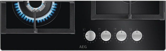 AEG HKB64420NB Piano a cottura a gas cm. 59 - vetro nero