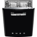Smeg Selection STFABBL3 50's Style Lavastoviglie incasso sottotop cm. 60 - 13 coperti - nero