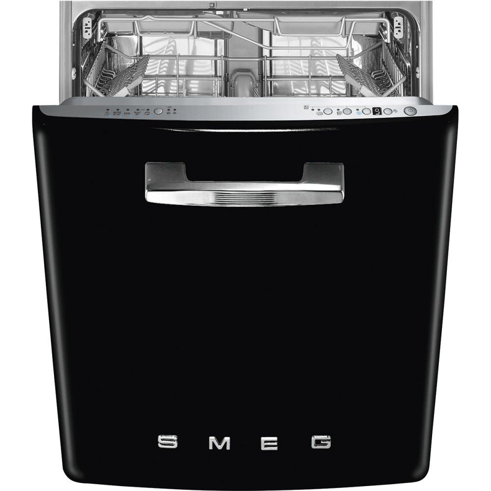 Smeg Selection STFABBL3 50's Style Lavastoviglie incasso sottotop cm. 60 - 13 coperti - nero