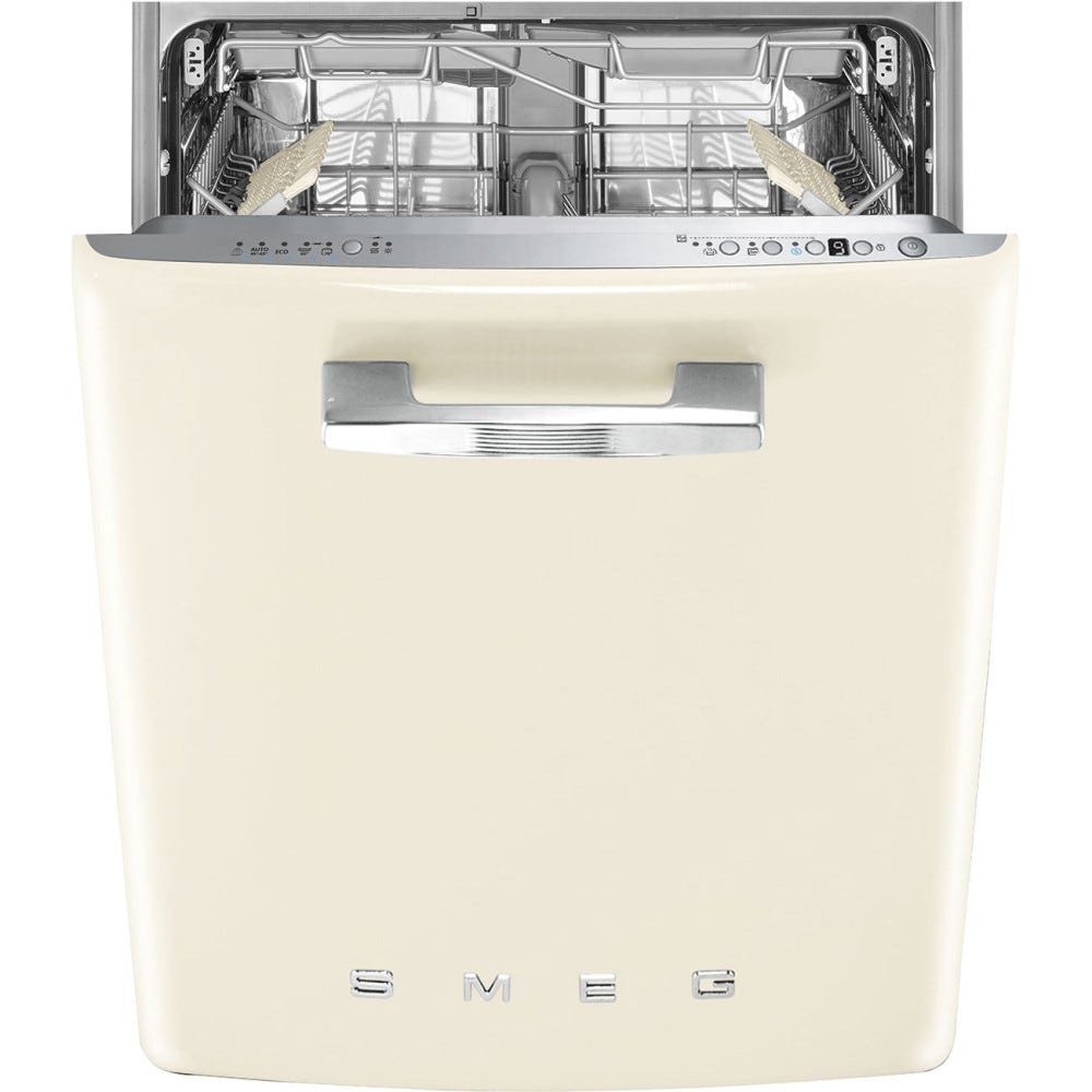 Smeg Selection STFABCR3 50's Style Lavastoviglie incasso sottotop cm. 60 - 13 coperti - panna