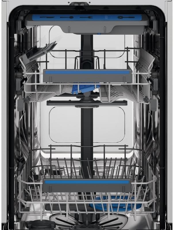 Electrolux KEMC3211L 700 AirDry MaxiFlex Lavastoviglie integrata totale cm. 45 - 10 coperti - cerniere sliding