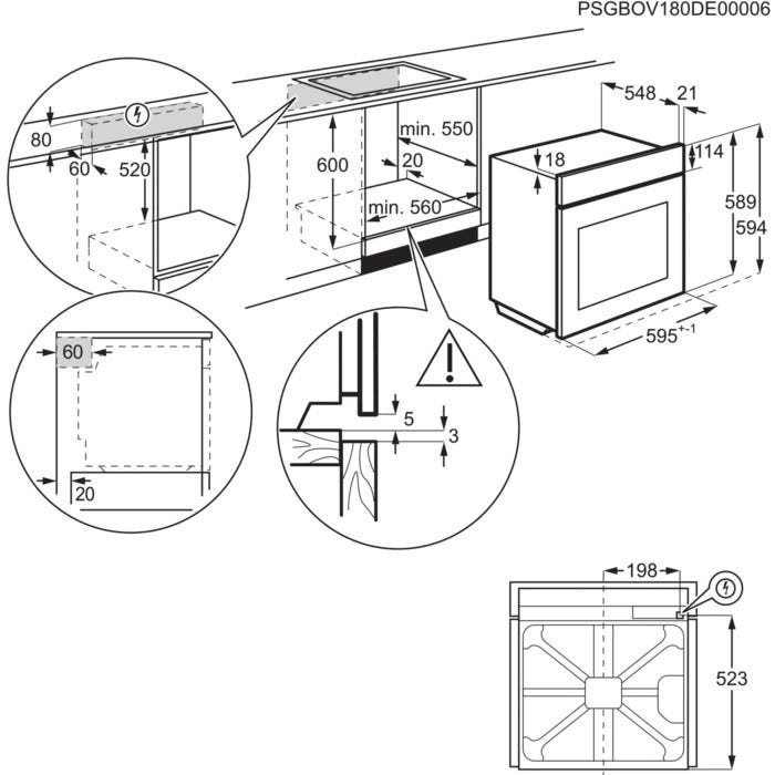 Electrolux KOCBP39WX SteamCrisp 700 Forno combinato a vapore pirolitico cm. 60 - inox