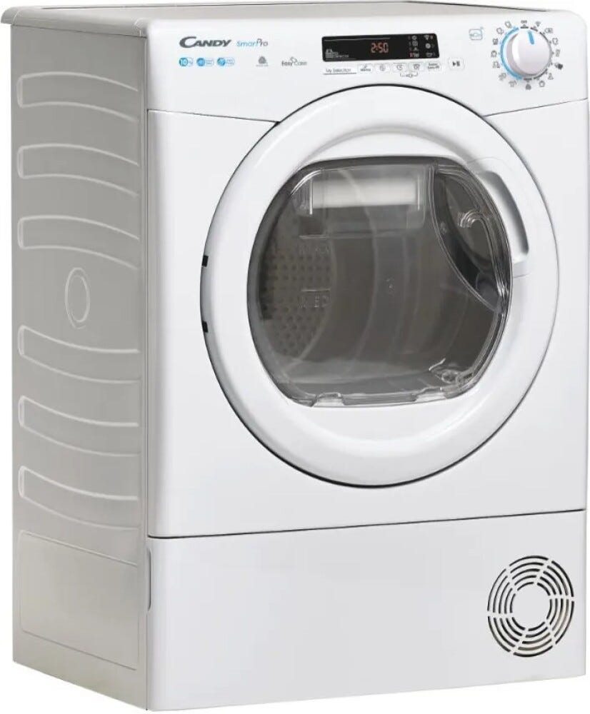 Candy CSOE H10A2DE-S Smart Pro Asciugatrice cm. 60 - capacità 10 kg - bianco