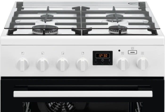 Electrolux LKK640200W Cucina da accosto cm 60 - 4 fuochi a gas + 1 forno elettrico - bianco