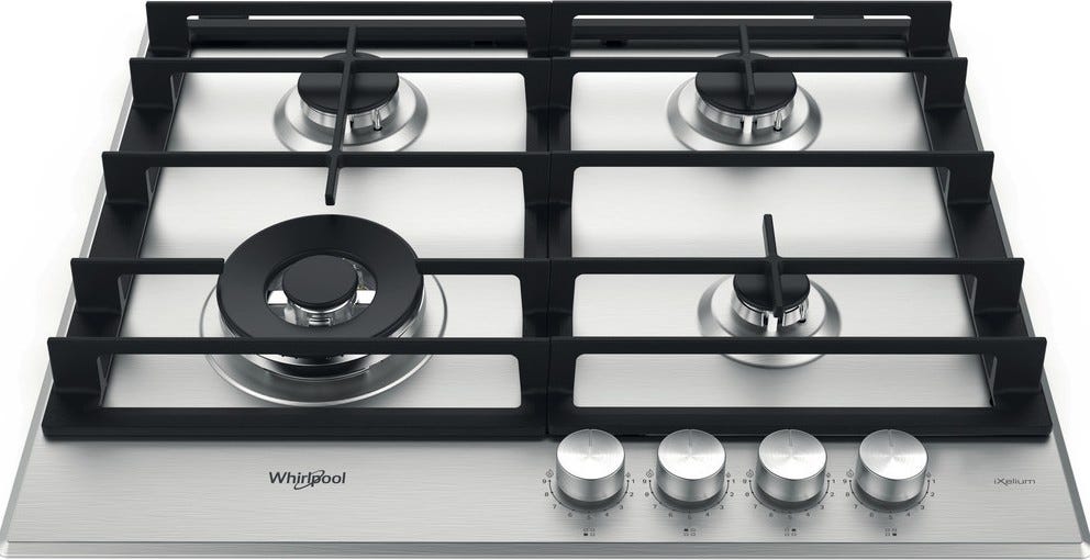 Whirlpool AKWL628IXL Piano a cottura a gas cm. 60 - inox